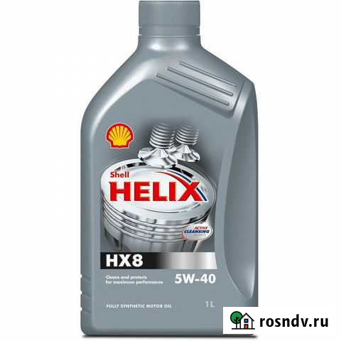 Масло shell helix 5W40 1Л - синтетика HX8 Барнаул - изображение 1