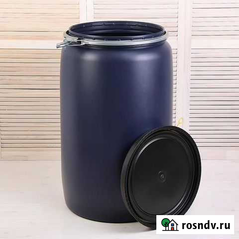 Бочка пищевая Оpen Top Drums 227л с крышкой Казань Сызрань - изображение 1