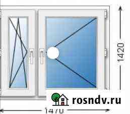 Пластиковое окно 1470х1420 Сургут