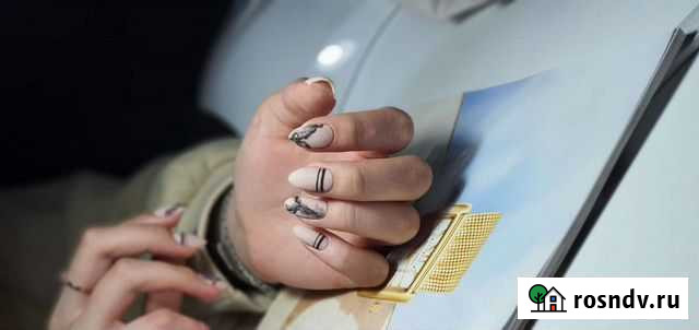 Маникюр с покрытием гель лаком Гусь-Хрустальный - изображение 1