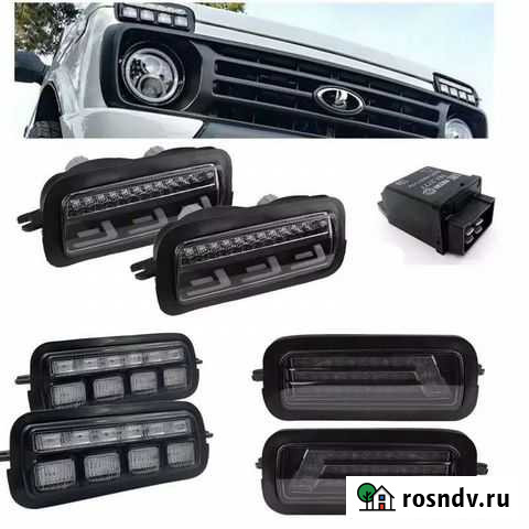 Ходовые огни на ниву ваз 2121 Новые. Надфарники Томск - изображение 1