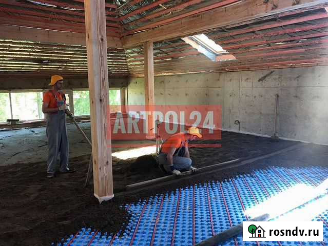 Полусухая стяжка пола для склада Ивантеевка - изображение 1