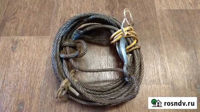 Трос стальной буксировочный с усиленными крюками Энгельс - изображение 1