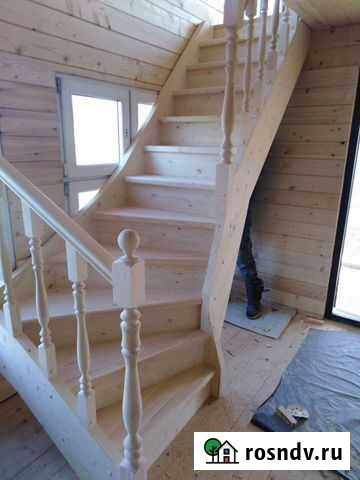 Деревянные лестницы под заказ цена договорная Боровск - изображение 1