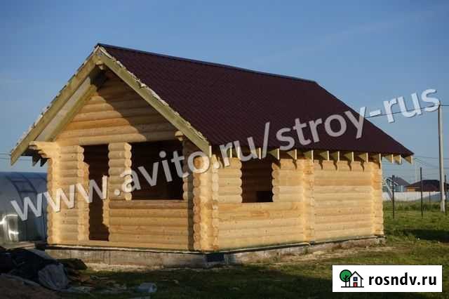 Сруб Бани 5.0х7.2м. из бревна с крышей (Видео) Кипень - изображение 1