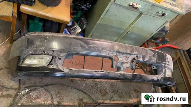 Передний бампер и туманки на toyota caldina st215 Магадан - изображение 1