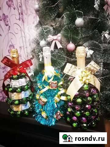 Оригинальные подарки(шампанское из конфет) Брянск - изображение 1