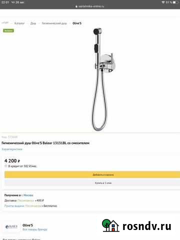 Гигиенический душ Саров - изображение 1