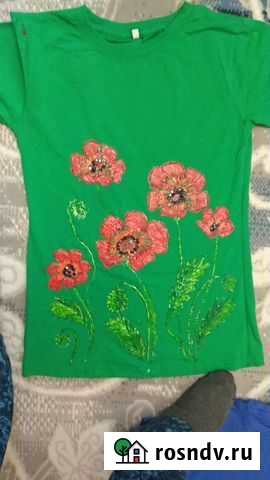 Роспись футболк и джинсов акриловыми красками Омск - изображение 1