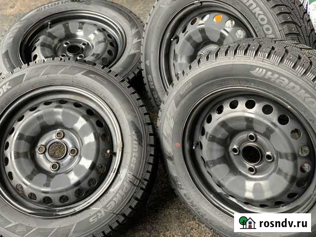 Колеса в сборе R15 на Rio, Solaris (Hankook) Уфа - изображение 1