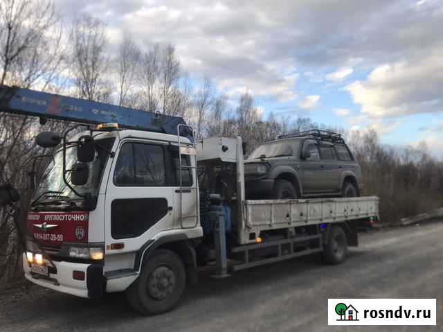 Услуги эвакуатора круглосуточно Комсомольск-на-Амуре - изображение 1