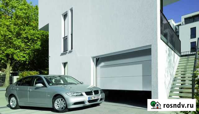 Ворота секционные Зима - изображение 1