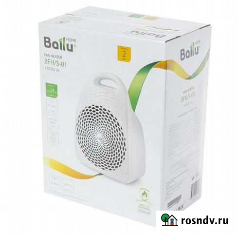 Тепловентилятор ballu BFH/S-01, 1500Вт новый Киров - изображение 1