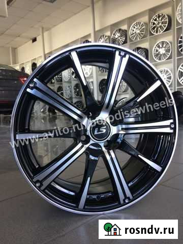 Диски LS 209 4x100 r17 #191 чёрные глянец с полиро Тольятти - изображение 1