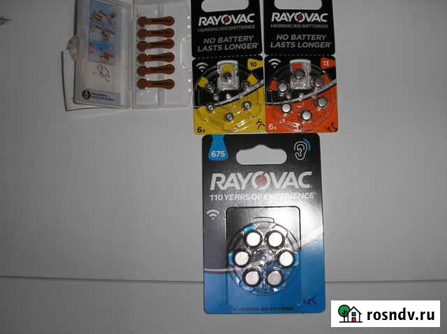 Батарейки для слуховых аппаратов Za10Za13Za675 Ульяновск - изображение 1