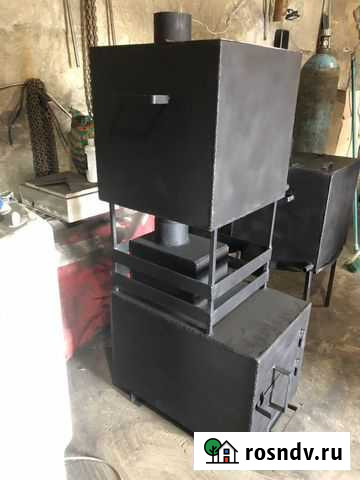 Печь для бани каменка и бак 90 литров Кострома - изображение 1