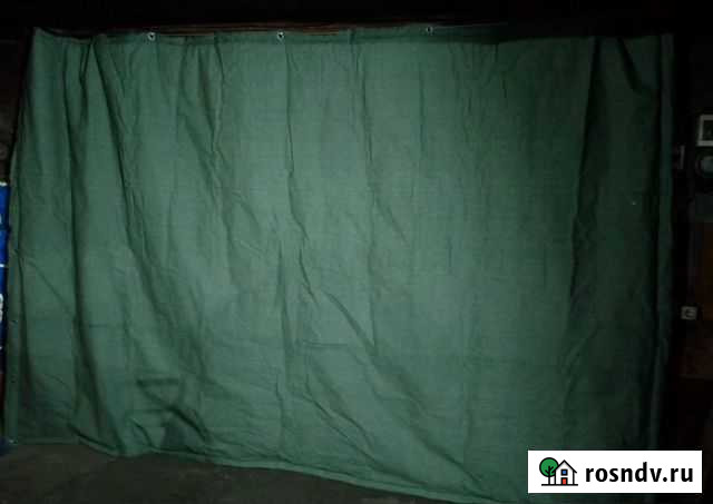 Штора в гараж утепленная из брезента. 2,5х3 Белогорск - изображение 1