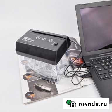 Мини шредер USB c функцией вскрытия конвертов Зеленчукская - изображение 1