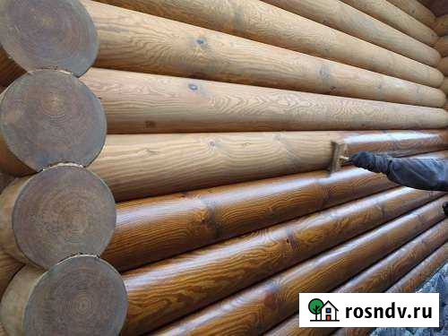 Покраска деревянного дома Волосово - изображение 1