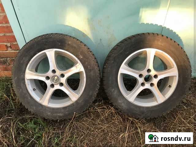 Продаётся два колеса на литых дисках Егорьевск - изображение 1