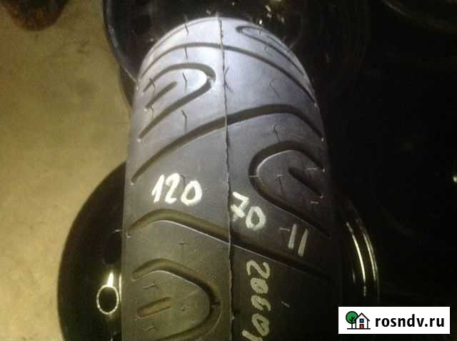 Мотошина на скутер 120 70 R11 pirelli новая Калининград - изображение 1
