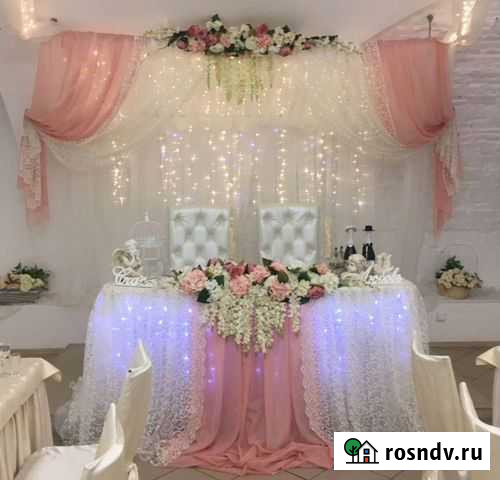 Свадебное оформление тканями, искуственными цветам Киров - изображение 1