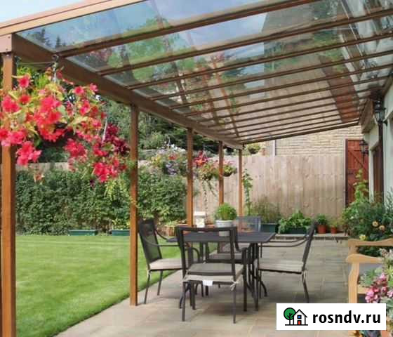 Навес из поликарбоната Киржач - изображение 1