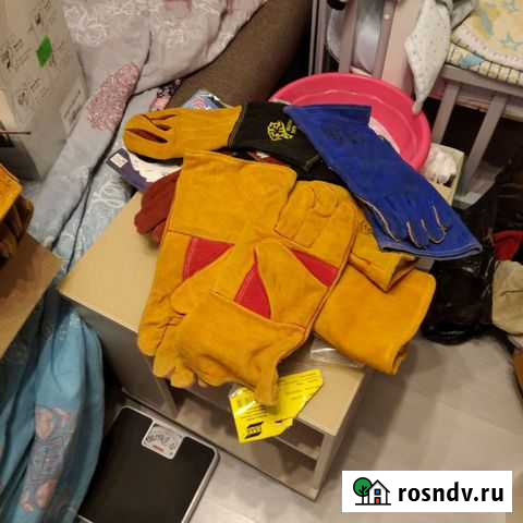 Краги сварочные перчатки х/б в ассортименте Волхов - изображение 1