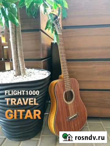 Тревел гитара flight TR 1000 teak Волгоград - изображение 1