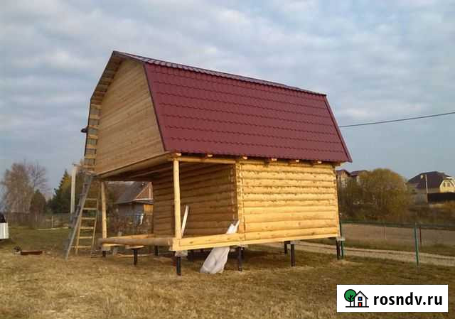 Баня 3 на 5 c выпуском 2м. и ломаной крышей: Сафоново - изображение 1