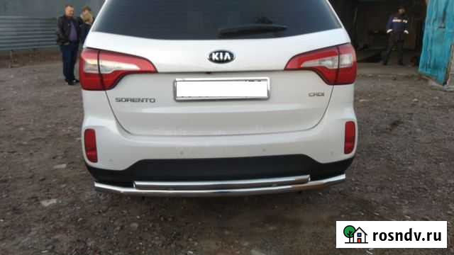 Защита заднего бампера 60/42 мм KIA Sorento Ахтубинск - изображение 1