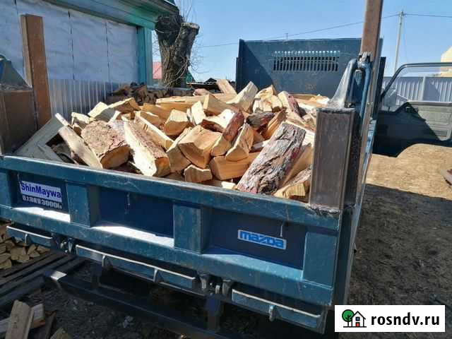 Дрова рубленные, бревнами листвяк,береза, горбыль Белогорск - изображение 1