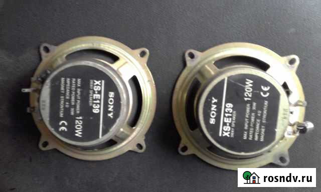 Динамики (колонки) Sony XS-E139 2 шт Щёлково - изображение 1