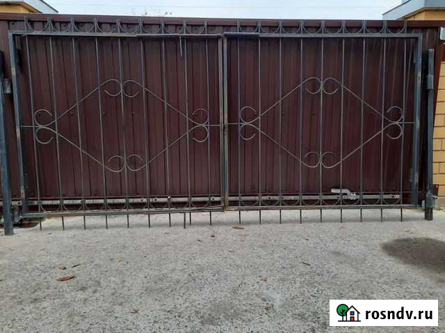 Ворота въездные распашные Семеновка - изображение 1