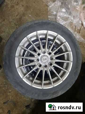 Литые диски r15 4x114.3 Lacetti с резиной Пенза - изображение 1