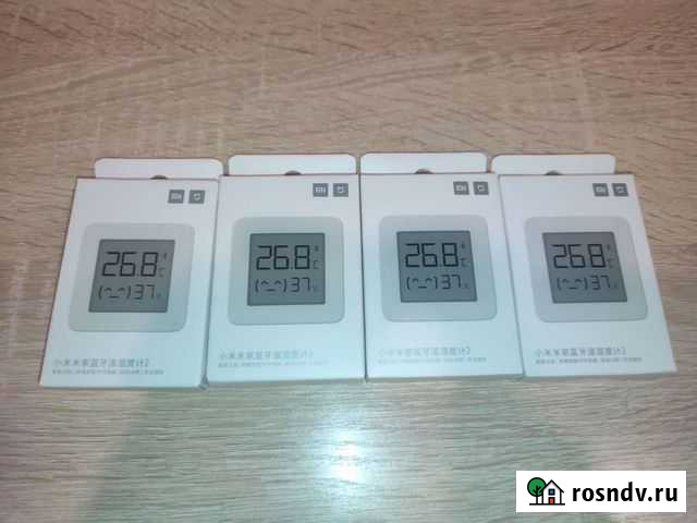 Терморегулятор Тepмoмeтр - гигpoметр Хiаomi 4шт Дубовое - изображение 1