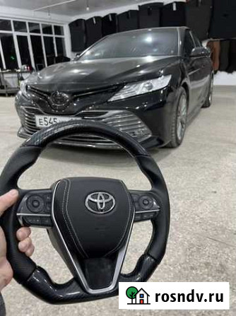 Обшивка руля Toyota camry 70 тюнинг Аргун - изображение 1