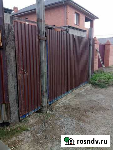 Ворота с калиткой на столбах Иркутск - изображение 1