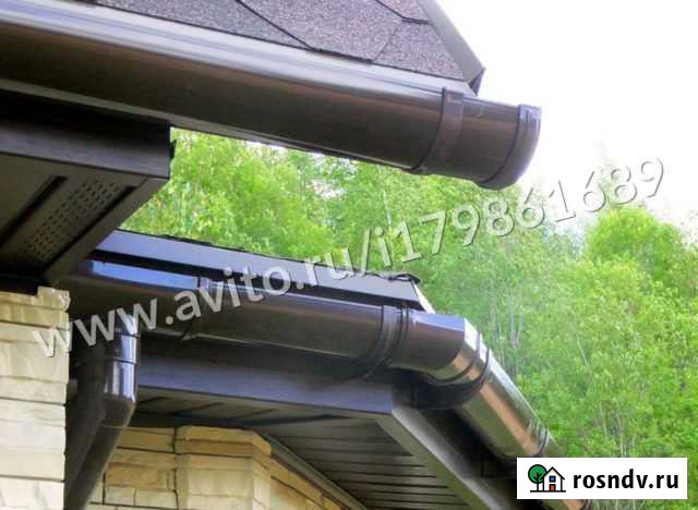 Водосточная система пвх. Водосток пластиковый Покров - изображение 1