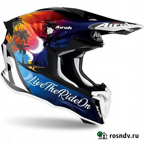 Кроссовый шлем Airoh Twist 2.0 Tech Lasyboy Gloss Котельники - изображение 1