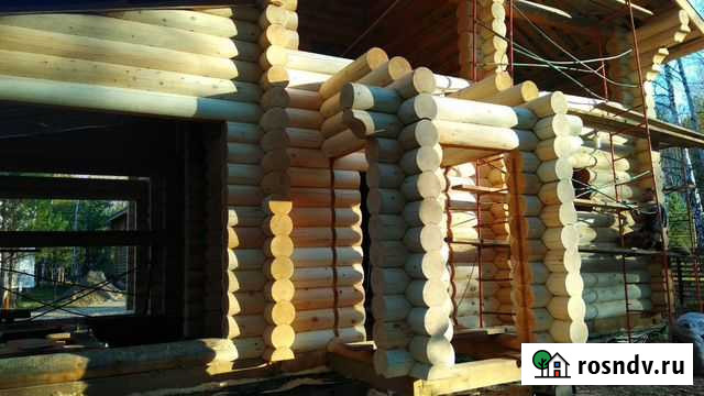 Шлифовка, покраска срубов из бруса и бревна Новосибирск - изображение 1