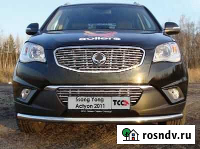 Защита, труба нержавейка (передняя) Калуга - изображение 1