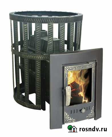 Печь-камин для бани Воевода 20 сетчатый кожух Губкин - изображение 1