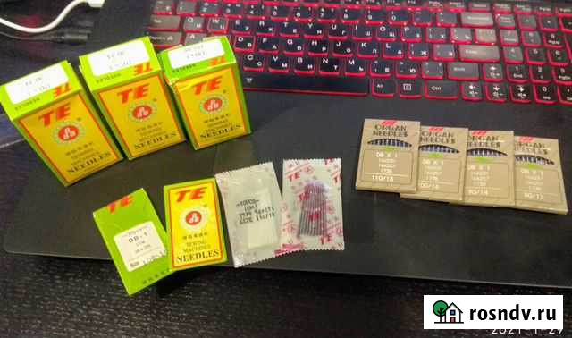 Иглы Organ Needles для промышленных швейных машин Ульяновск - изображение 1