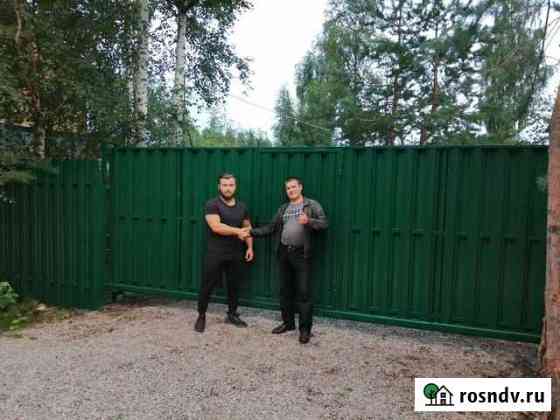 Откатные ворота под ключ Без предоплаты Гатчина