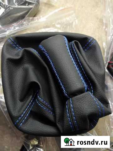 Ручка кпп тюнинг ваз 2170 2110 2114 эко строчка Гусь-Хрустальный - изображение 1