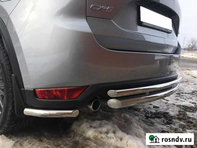 Защита заднего бампера углы 42 мм Mazda CX-5 2017 Ахтубинск - изображение 1