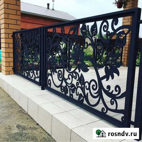 Ворота кованые перила Братск - изображение 1