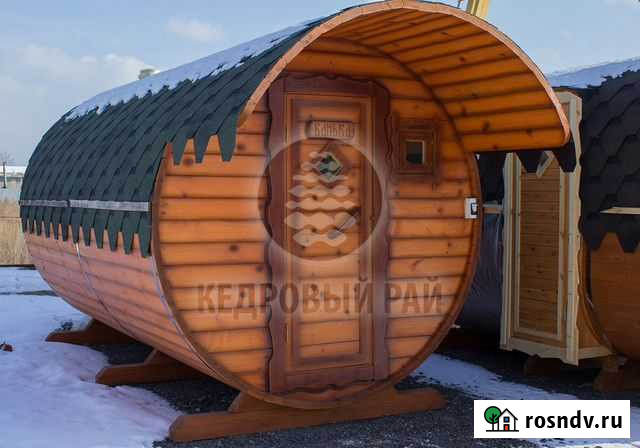 Баня бочка 4 метра Балабаново - изображение 1