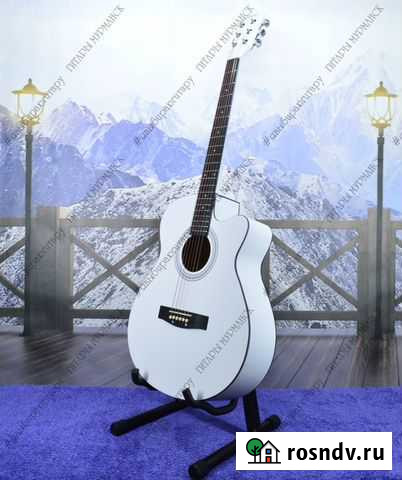 Акустическая гитара (новая) матовая, комплект Мурманск - изображение 1